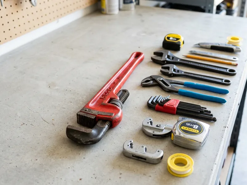 Professional plumbers in Orleans, VT equipped with top-tier tools for residential and commercial plumbing services.